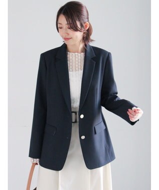 Te chichi シングルブレストテーラードジャケット《2026 spring catalog item》 ネイビー