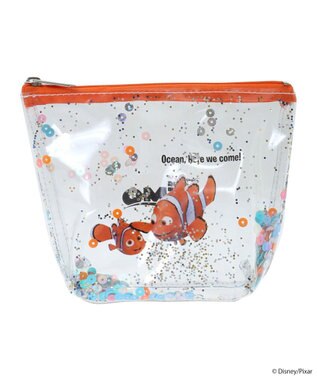 earth music&ecology Ｆｉｎｄｉｎｇ　Ｎｅｍｏ／キラキラクリアポーチ Orange
