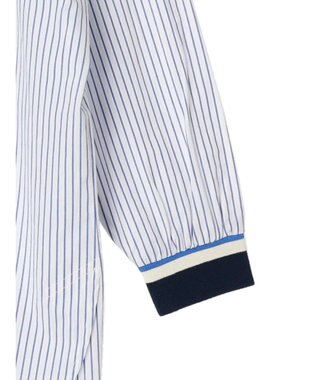 AMERICAN HOLIC リブラインシャツチュニック Stripe Sax