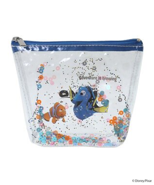 earth music&ecology Ｆｉｎｄｉｎｇ　Ｎｅｍｏ／キラキラクリアポーチ Blue