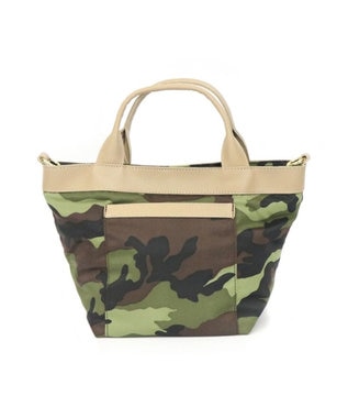 Regalo Felice 【2way / ショルダー付】ミニトート / REGALO CAM(グリーン×ベージュ)