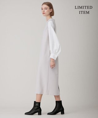 ICB L 【WEB限定・洗える】ストレッチポンチ ドッキングワンピース トープ系