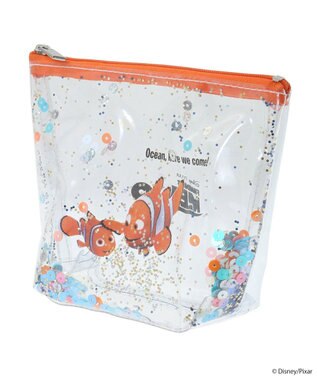 earth music&ecology Ｆｉｎｄｉｎｇ　Ｎｅｍｏ／キラキラクリアポーチ Orange