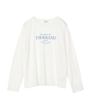 earth music&ecology レギュラーロゴロンＴｅｅ Off White