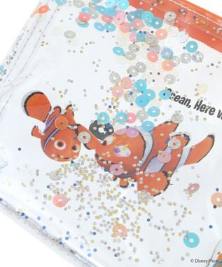 earth music&ecology Ｆｉｎｄｉｎｇ　Ｎｅｍｏ／キラキラクリアポーチ Orange