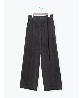 Te chichi 【宮本茉由着用】コーデュロイワイドパンツ チャコールグレー