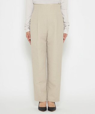 洗える】シャイニージャガード パンツ（uncrave WHITE  