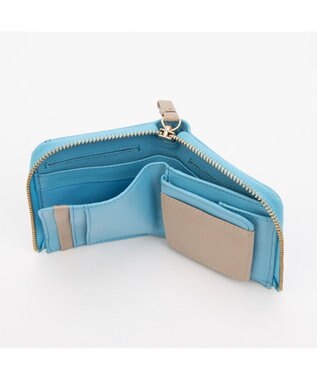 UNBILLION アトランタ ATLANTA / 牛革L字ファスナーミニウォレット ブルー