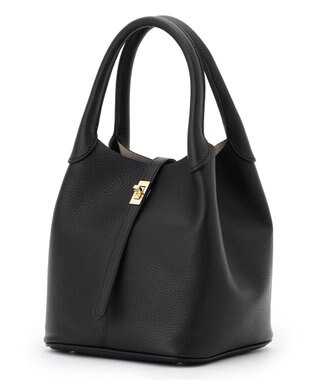 23区 【先行予約】VIOLAd'ORO シュリンクレザー 2WAY ハンドバッグ ブラック系