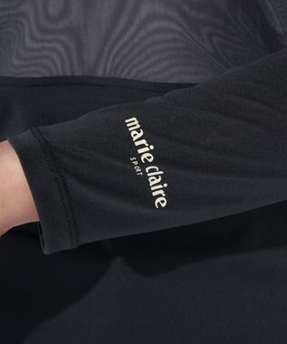 FILA GOLF／marie claire 【Marie claire sports】ハイネックメッシュアンダーシャツ ブラック