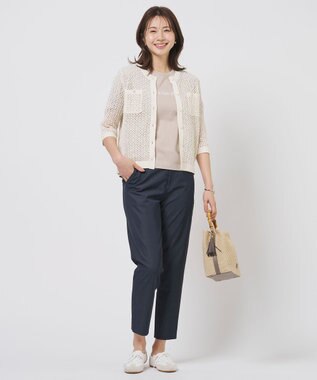 J.PRESS LADIES 【WEB限定カラーあり・2way】カゴバッグ ベージュ×モカグレー系