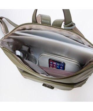 UNBILLION アトランタ ATLANTA / やぎ革軽量ボックス型リュック カーキ