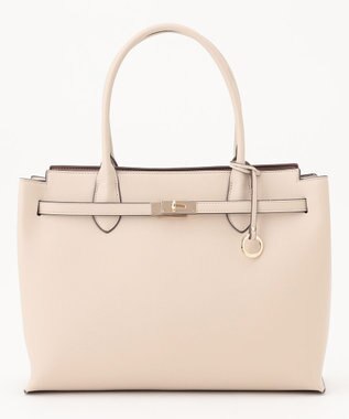 組曲 【A4対応・通勤】ベルトデザイントート バッグ ベージュ系