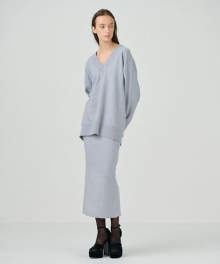 ラメタイトニットスカート