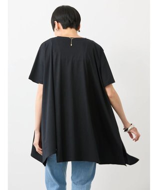 AMERICAN HOLIC キレイｃｏｔｔｏｎ切替ヘムカットチュニック Black