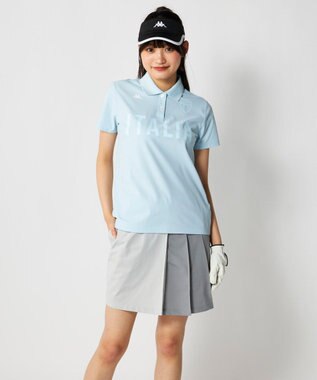 FILA GOLF／marie claire 【Kappa】半袖ポロシャツ ブルー