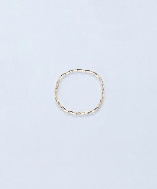 Phoebe 【K10】ブライトネスチェーンリング　ゴールド 3号/7号/11号/13号　BOX付き ゴールド