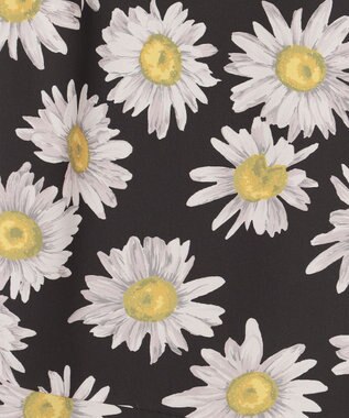 GRACE CONTINENTAL マーガレットフラワープリントスカート ブラック