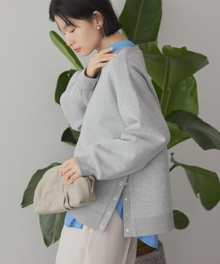 AMERICAN HOLIC サイドドットボタンポンチプルオーバー Light Gray Mixture