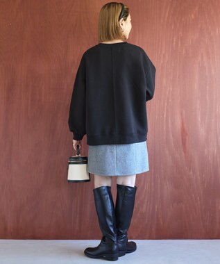 AMERICAN HOLIC サイドドットボタンポンチプルオーバー Black