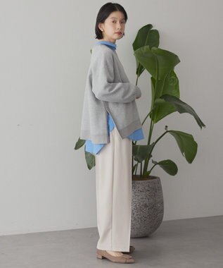 AMERICAN HOLIC サイドドットボタンポンチプルオーバー Light Gray Mixture