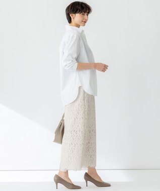 23区 S 【CLASSY.5月号掲載/洗える】CANCLINI ベーシック シャツ ホワイト系