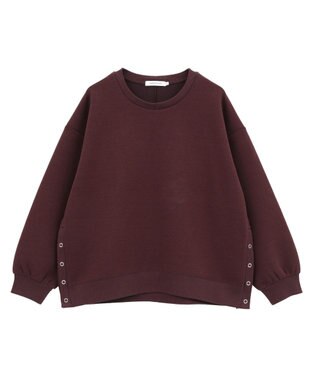 AMERICAN HOLIC サイドドットボタンポンチプルオーバー Bordeaux