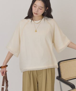 AMERICAN HOLIC シアーレイヤードプルオーバー Ivory