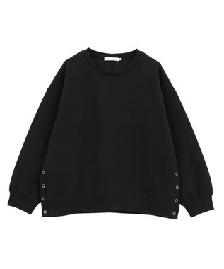 AMERICAN HOLIC サイドドットボタンポンチプルオーバー Black