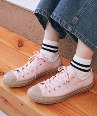 earth music&ecology 【予約】【別注】 CONVERSE×earth ALL FLW OX ピンク