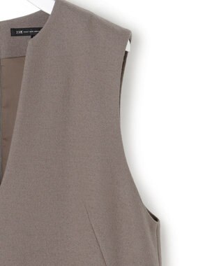 23区 ウールミルドジャージー ジャンパースカート ブラウン系