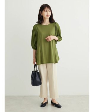 Green Parks ボリューム袖切替プルオーバー Green