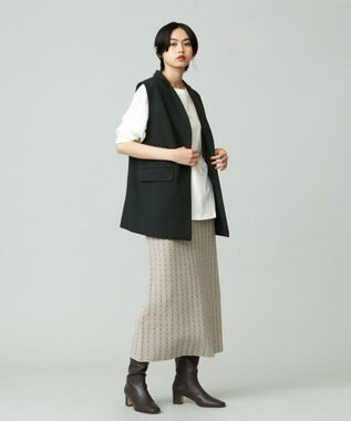 J.PRESS YORK STREET 【WOMEN】ジャケット ジレ ダークグリーン系