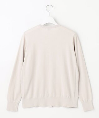 J.PRESS LADIES S 【洗える】 BASIC HI-COTTON カーディガン ライトグレー系