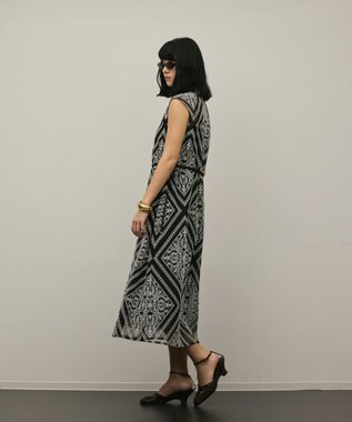 GRACE CONTINENTAL 刺繍ジレワンピース ブラック