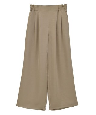 AMERICAN HOLIC サテンリラックスイージーパンツ Beige