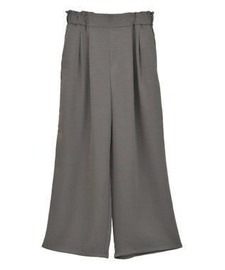 AMERICAN HOLIC サテンリラックスイージーパンツ Charcoal Gray