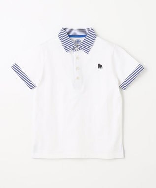 J.PRESS KIDS 【140-170cm】ブル ポロシャツ オフホワイト系