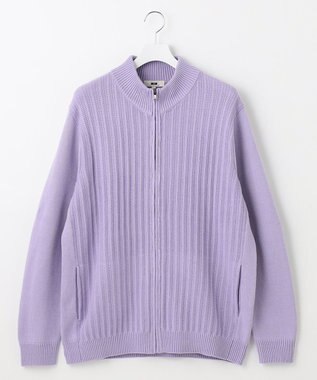 JOSEPH ABBOUD 【キングサイズ・イージーケア】コットンバルキーニットブルゾン