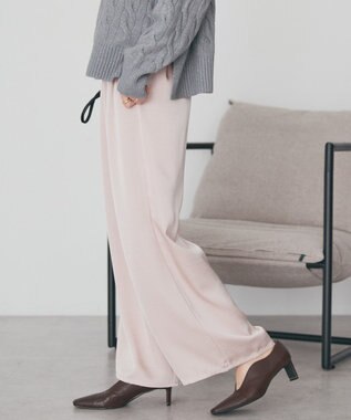 AMERICAN HOLIC サテンリラックスイージーパンツ Light Pink