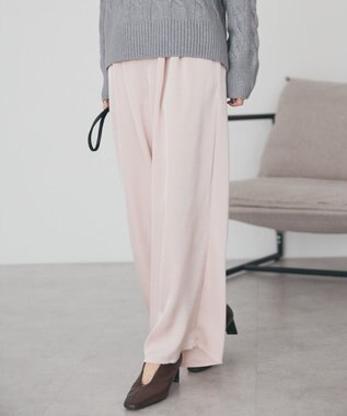 AMERICAN HOLIC サテンリラックスイージーパンツ Light Pink