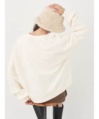 earth music&ecology アソートロゴスウェット Ivory