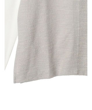 Green Parks ＳＥＴ２点　カットツイードベスト＋プルオーバー Light Gray