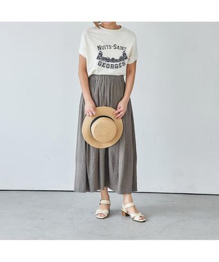 ing <ing>【WEB限定】ストラップクロスサンダル アイボリービー