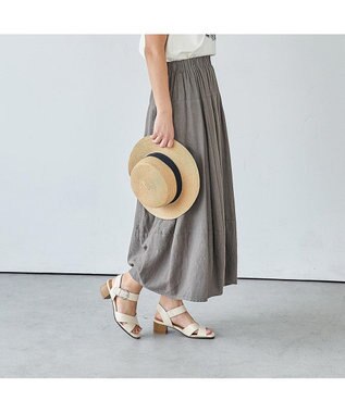 ing <ing>【WEB限定】ストラップクロスサンダル アイボリービー