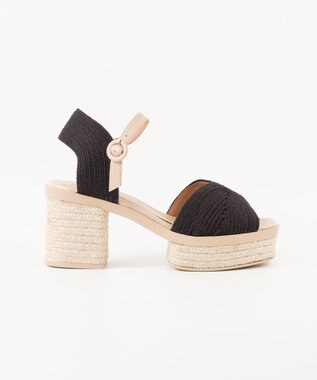 gaimo 【GAIMO/ガイモ】ラフィアクロスサンダル/MARIEVA ブラック