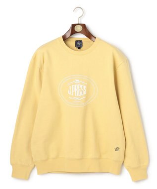 J.PRESS MEN 【J.PRESS ORIGINALS】【UNISEX】Supima Recycle French Terry Orval Logo Sweat Shirt イエロー系