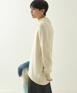 AMERICAN HOLIC ブラッシュヤーンタートルネックニットプルオーバー Ivory