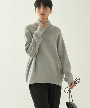AMERICAN HOLIC ブラッシュヤーンタートルネックニットプルオーバー Light Gray Mixture