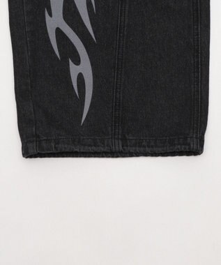 WEGO トライバルデニムパンツ デニムブラックソノタ